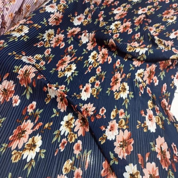 Gambar kain plisket motif premium // kain plisket premium meteran // bahan - Plisket dari -PANCOO- undefined 5 Tokopedia