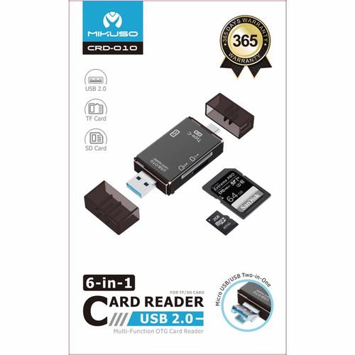 Gambar Mikuso CRD-010 Card Reader High Quality 6 in 1 usb 2.0 - CRD 010 dari Destiny Computer undefined Tokopedia
