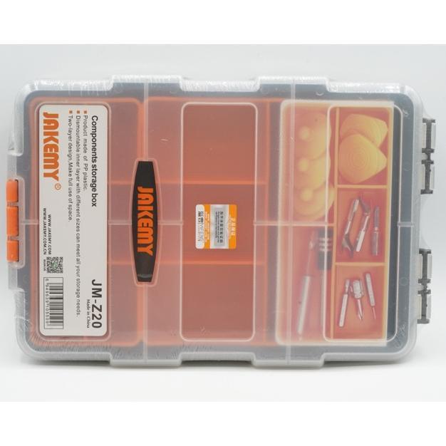 Gambar JAKEMY JM-Z20 Double Layer Plastic Components Storage Box Tool Box for dari Eiliya Colection undefined Tokopedia