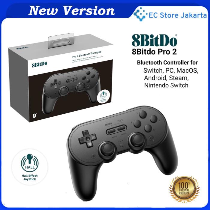 Gambar 8bitdo Pro 2 Wireless Gamepad Switch PC Android MacOs Joystick Ori - Black, Garansi 1 Bulan dari EC Store Jakarta undefined Tokopedia