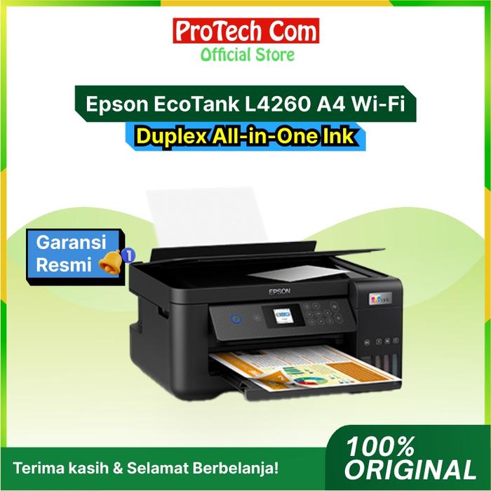 Gambar Epson EcoTank L4260 A4 Wi-Fi Duplex All-in-One Ink Tank Printer dari ProTech Com undefined Tokopedia