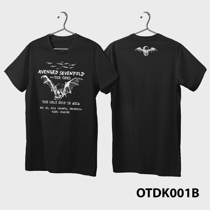 Gambar Baju Kaos Avenged Sevenfold A7X Konser Concert Jakarta OTDK001-4B - OTDK001B, S dari Baju Jersey DNC Labels undefined Tokopedia
