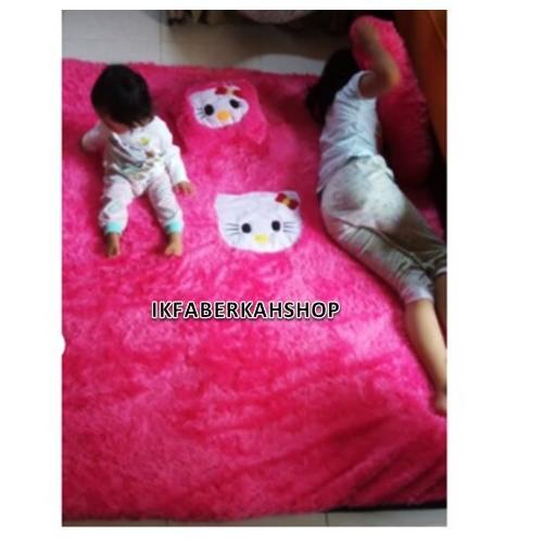Gambar Surpet Kasur Bulu Tebal Karakter Karpet Bulu Murah Surpet Karakter - KITTY PIN dari florynolshop undefined Tokopedia