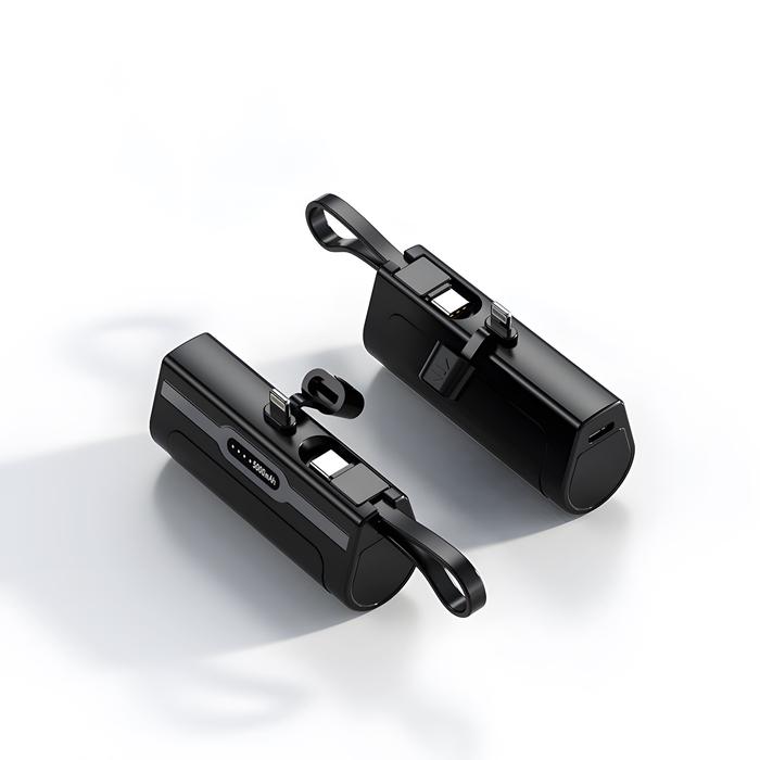 Gambar LENTIVEN POWERBANK 5000 MAH MINI FAST CHARGING SUPORT IPHONE DAN TYPE - Hitam, IPHONE & TYPE C dari LENTIVEN undefined Tokopedia