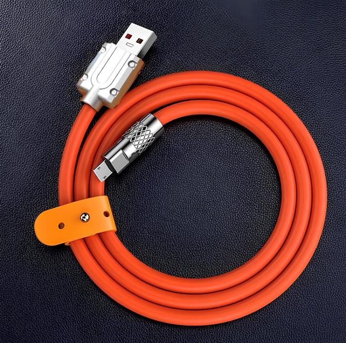 Gambar KABEL DATA TYPE C FAST CHARGING 120W 6A USB TO TYPE C - Orange dari Goys Official Store undefined Tokopedia