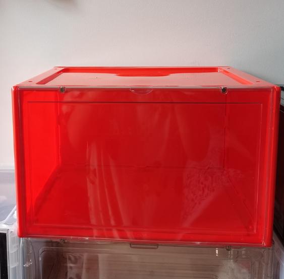 Gambar Kotak Sepatu Akrilik Premium Transparant Arcylic Shoe Box Sneaker - RED AJ SHOE BOX dari Acc Perhiasan undefined Tokopedia