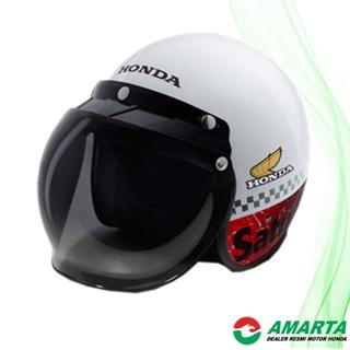 Gambar Helmet Helm beat street Honda ORI Born To Ride BTR SNI Half Face Gaul - Honda Classic, XL dari Amarta Motor Official undefined Tokopedia