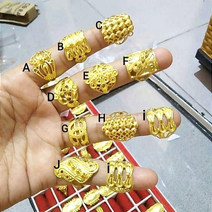 Gambar Cincin lapis emas 24k - G, 15 dari Pengrajin aksesoris undefined Tokopedia