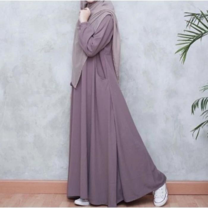 Gambar Baju Gamis Syari Wanita Terbaru Rosalin Maxi Dress Termurah - Ungu, M dari Izdihaar_Store22 undefined Tokopedia