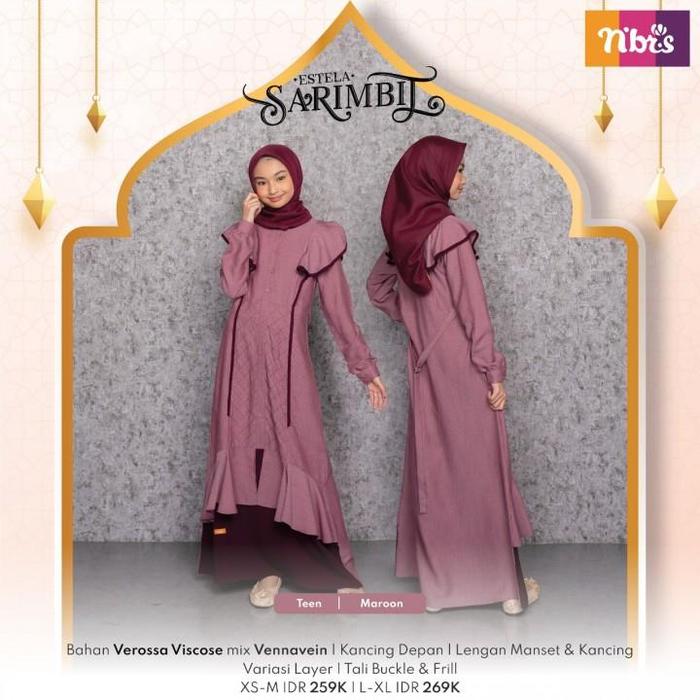 Gambar CLY72 SALE 50% PROMO Cuci Gudang Nibras Teen Setelan Remaja / Nibras - Estela Maroon, S dari caeracalya undefined Tokopedia