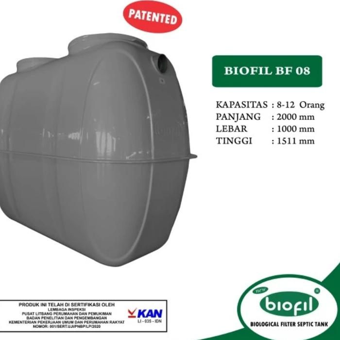 Gambar septic tank biofil tangki septic Bio sepiteng Bf 03 bf 04 bf 06 bf 08 - BF08 AT 8-12Org dari Oke Bangunan undefined Tokopedia