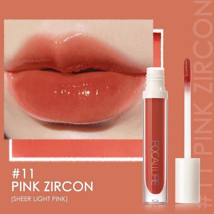 Gambar [BPOM] FOCALLURE FA153 PLUMP HIGH SHINE LIP GLOW PLUMPMAX LIP GLOSS SHIMMER - 11 Pink Zircon dari MIZU-SHOP undefined Tokopedia