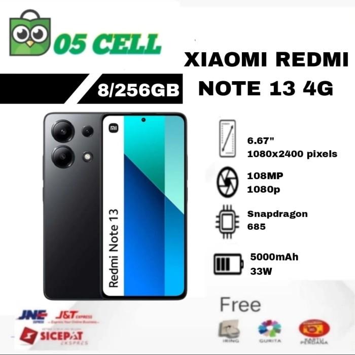 Gambar Xiaomi Redmi Note13 8/256GB - Smartphone Garansi Resmi Indonesia - Black, 8/128GB dari 05Cell undefined Tokopedia