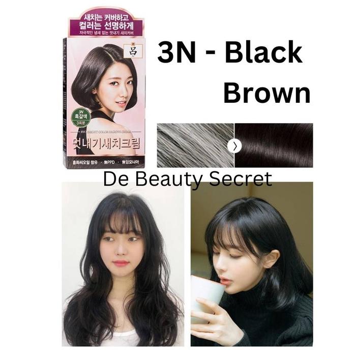 Gambar RYO Bright Color Hair Dye Cream dapat menutup Uban, cat rambut, - 3N black brown dari dayl ulshop undefined Tokopedia