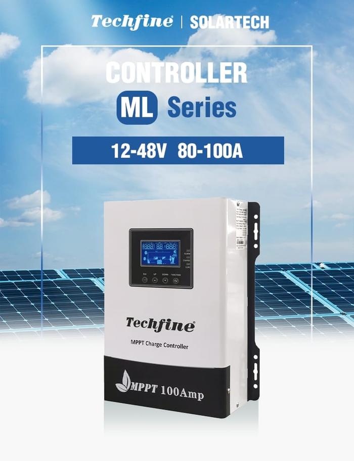 Mppt 60A 100A Solar Charge Controller SCC Solar Panel Surya Techfine - Varian 100A
