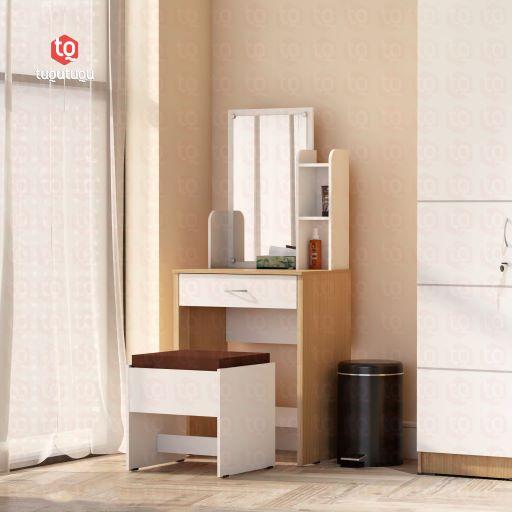 Gambar BERYL Meja Rias - Dark Oak-White dari tuqutuquae undefined 5 Tokopedia
