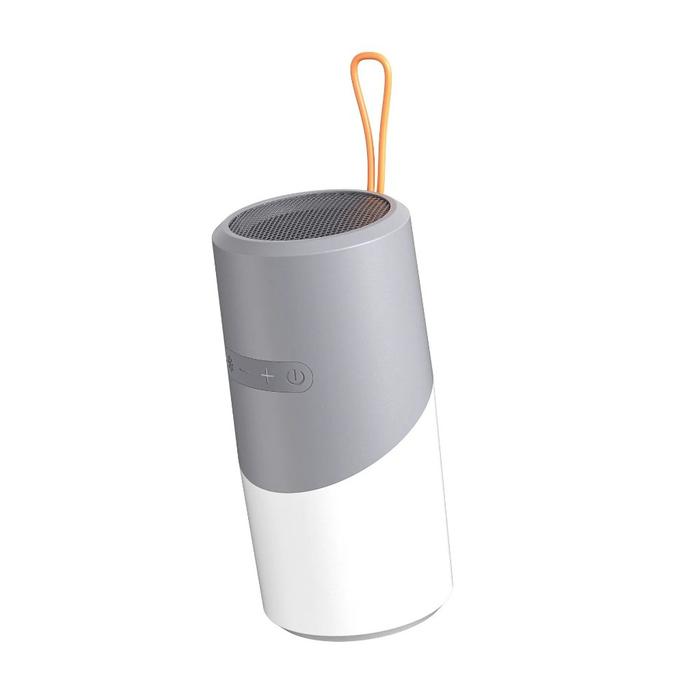 Gambar Lampu LED Speaker Mini Bluetooth Bass Stereo Portable Outdoor / Wireless Speaker Bluetooth Mini Portable Super Bass Waterproof 7 Warna - Abu-abu dari Lampu Surya Official undefined Tokopedia