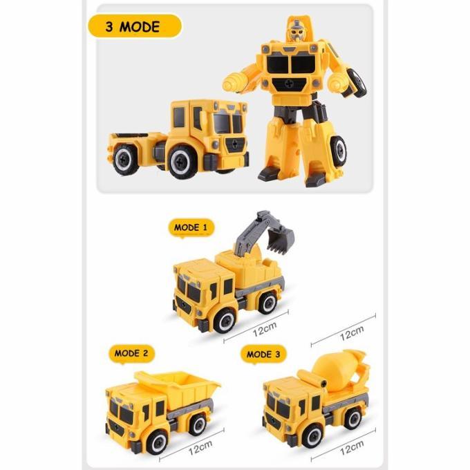 Gambar New Mainan Diy Truk Bisa Berubah Robot Transformer - Mainan Merakit - Kuning dari kalimasada sport undefined Tokopedia
