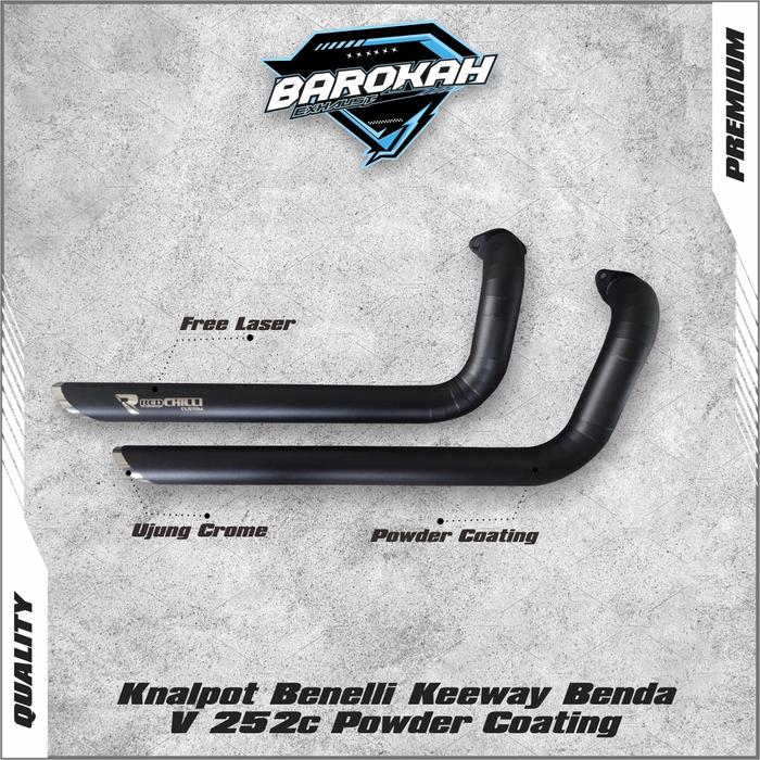 Gambar Knalpot Benelli Keeway Benda V 252c Powder Coating - FastspeedMuffler dari Barokah Exhaust undefined Tokopedia