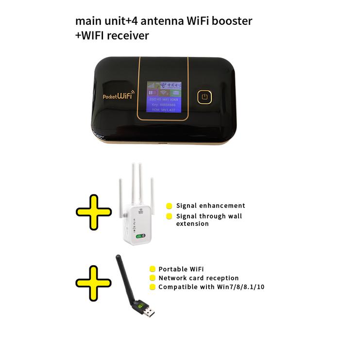Gambar H6800 4G LTE Pocket WiFi: Unlimited Data Battery Powered Modem - receiver+boost, H6800 dari ship mell undefined Tokopedia