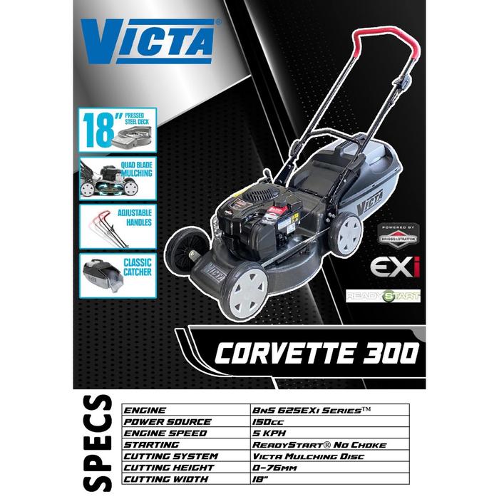 Victa Lawn Lawn Mowers For Sale At Bunnings Victa Corvette 300 - Main Image