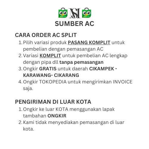 Gambar AC SHARP 1 PK AH-A9BEY STANDARD BASIC - KARAWANG BARAT - UNIT ONLY dari SUMBER KARAWANG undefined Tokopedia