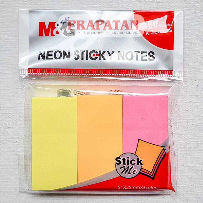 Gambar M&G Neon Sticky Note YS | Notes Memo Tempel - YS-186 dari Toko Prapatan_NEW undefined Tokopedia