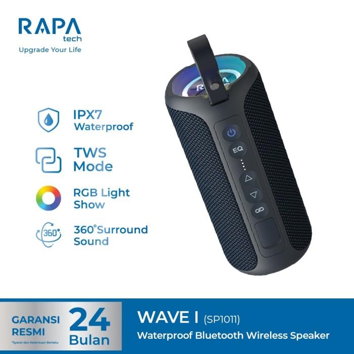 Gambar RAPAtech WAVE I Waterproof Bluethoot Speaker with RGB Light (FS) dari RAPA tech Indonesia undefined Tokopedia