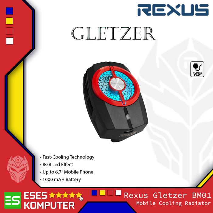Gambar Rexus Cooling Phone Gletzer BM01 RGB Mobile Phone Cooler Pendingin HP - Merah dari ESES Komputer undefined Tokopedia