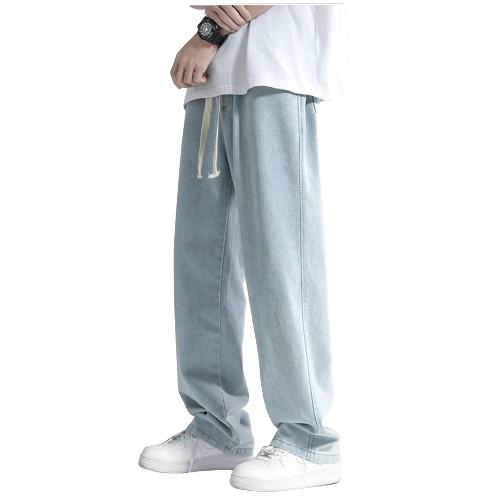 Gambar Celana Jeans Panjang Pria Baggy Pants Korean Style Oversize Karet - LW09, M dari Archilly Store undefined Tokopedia