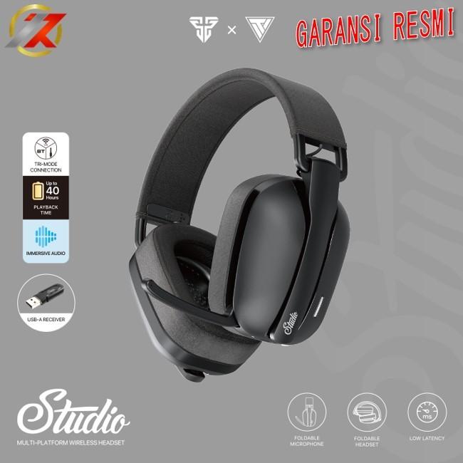 Gambar FANTECH STUDIO WHG03 PRO MultiPlatform Wireless Headset Gaming - WHG03 Black dari IR Computer IRRES COMP undefined Tokopedia