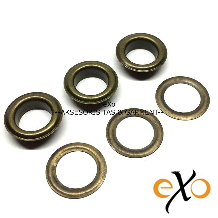 Gambar Mata Ayam/ Mata itik Ukuran 10 Mm Warna Antik Gold V 24 ATG dari Exo Aksesoris Tas undefined Tokopedia