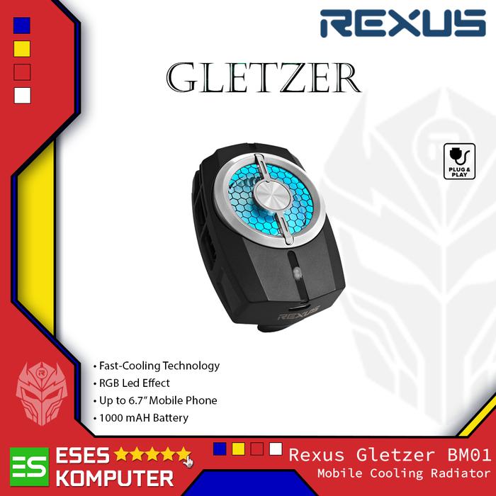 Gambar Rexus Cooling Phone Gletzer BM01 RGB Mobile Phone Cooler Pendingin HP - Abu-abu dari ESES Komputer Tasikmalaya undefined Tokopedia