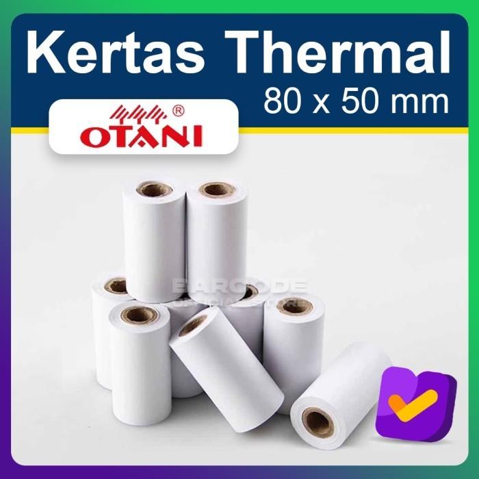 Gambar Kertas Thermal OTANI 80 x 50 mm Struk 80mm 80x50mm (10 Roll) - Otani dari Barcode Store Solutions undefined Tokopedia
