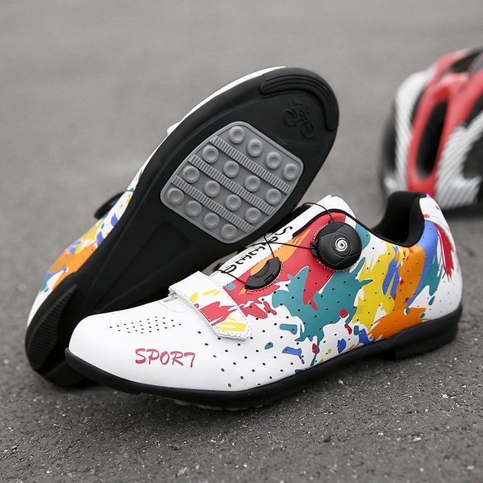 Gambar Sepatu Sepeda NON Cleat Sport Not Santic Roadbike MTB 2 warna - Putih, 47 dari BLOVM Bike 1 undefined Tokopedia
