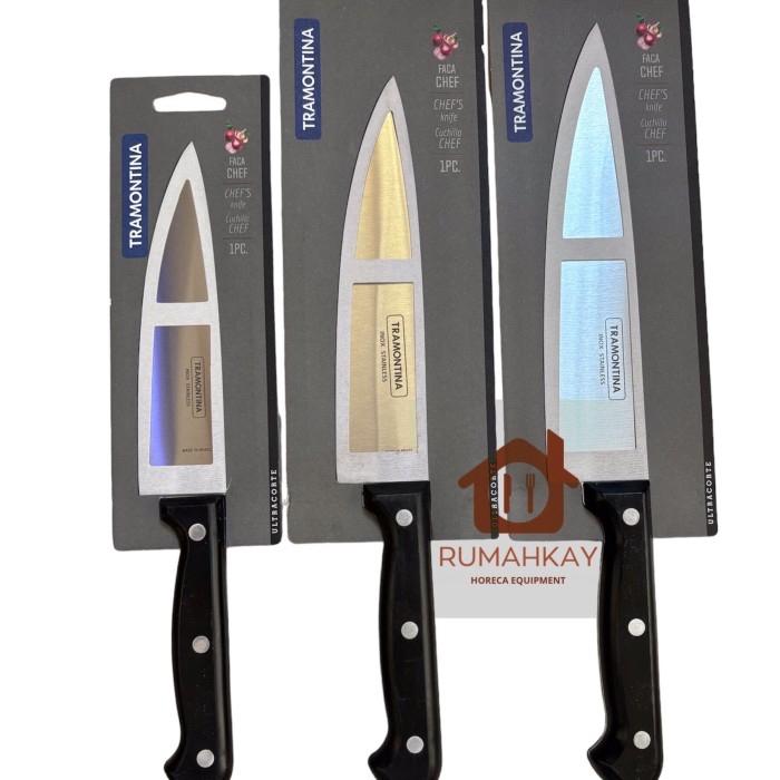 Gambar Tramontina Ultracorte Chef Knife / Pisau dapur masak daging - 7inch dari Rumah-Kay undefined Tokopedia
