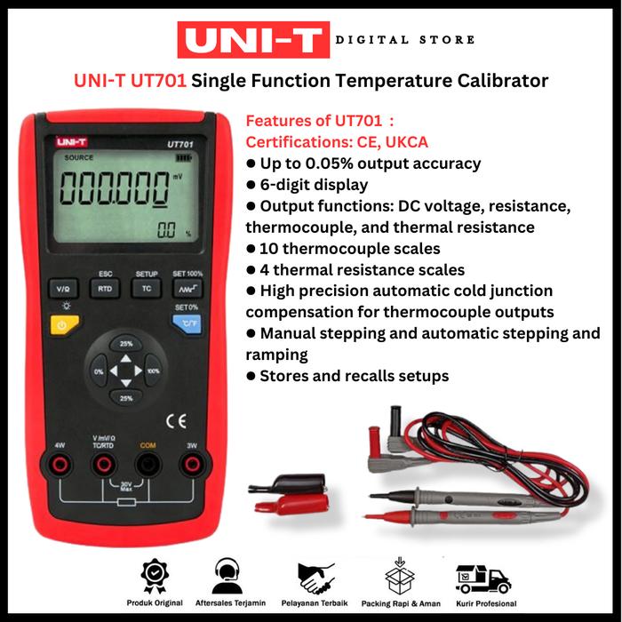 Single Function Calibrator Jual UNI-T UT701 Single Function Temperature Calibrator - Kalibrator ...