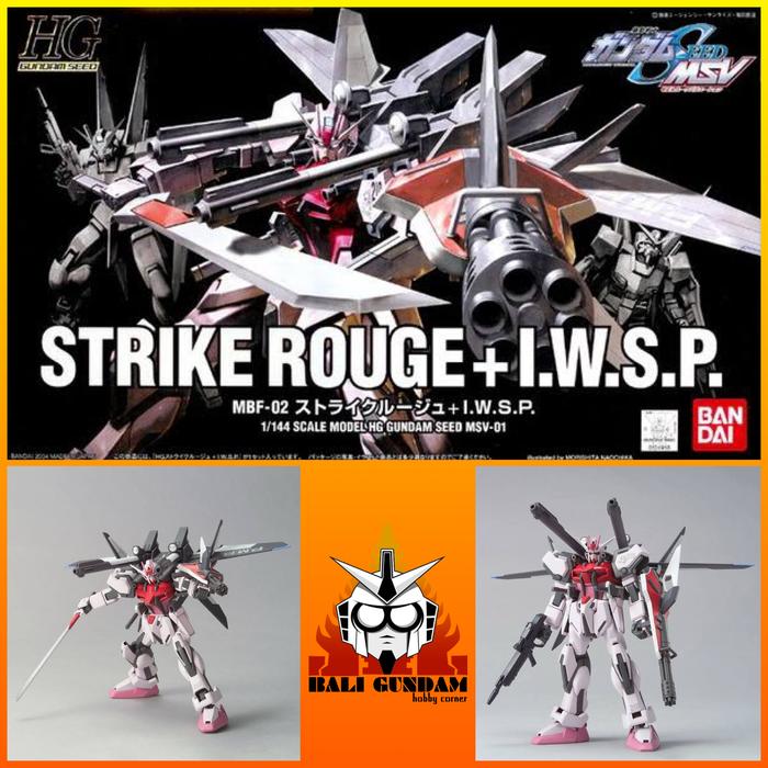 Gambar HG 1/144 MBF-P02+P202QX STRIKE ROUGE IWSP Bali Gundam Bandai Original dari Bali Gundam Hobby Corner undefined Tokopedia