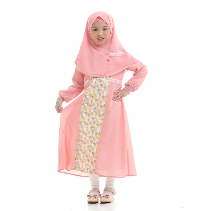 Gambar Bani Batuta - Setelan Gamis Anak Khimar Biscotti Exclusive - 826 Salem, 3-4 tahun dari MOT.Fashionid undefined Tokopedia