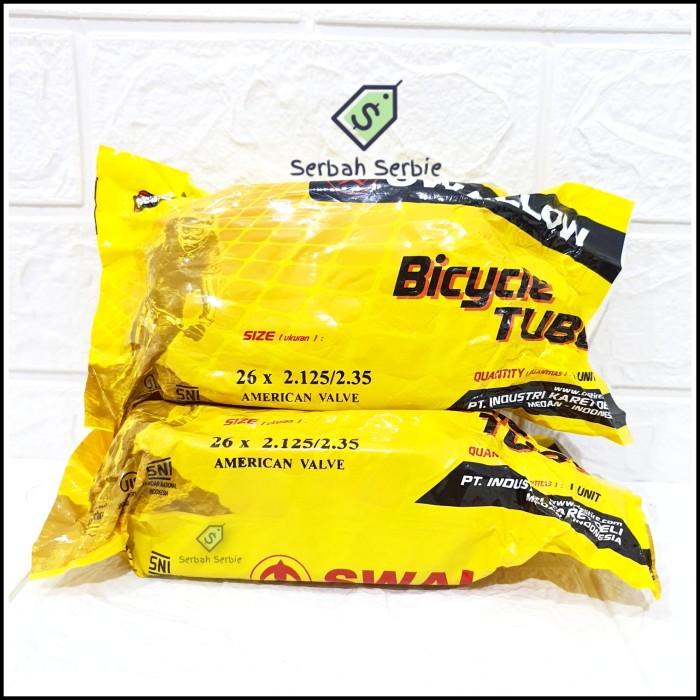 Gambar BAN DALAM SEPEDA 26X2.125 26X2.35 SWALLOW 48MM 48 MM PENTIL PANJANG AV MOTOR 26 X 2125 2.125 235 2.35 2.25 225 2.30 230 MTB FAT BIKE CITY - 32 MM dari SERBAH SERBIE undefined Tokopedia