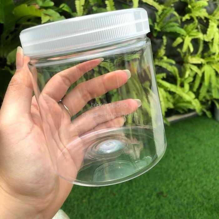Gambar Toples Plastik 500ml / JAR PET 500ml / PREMIUM TEBAL - Natural dari SasaShopaholic undefined Tokopedia