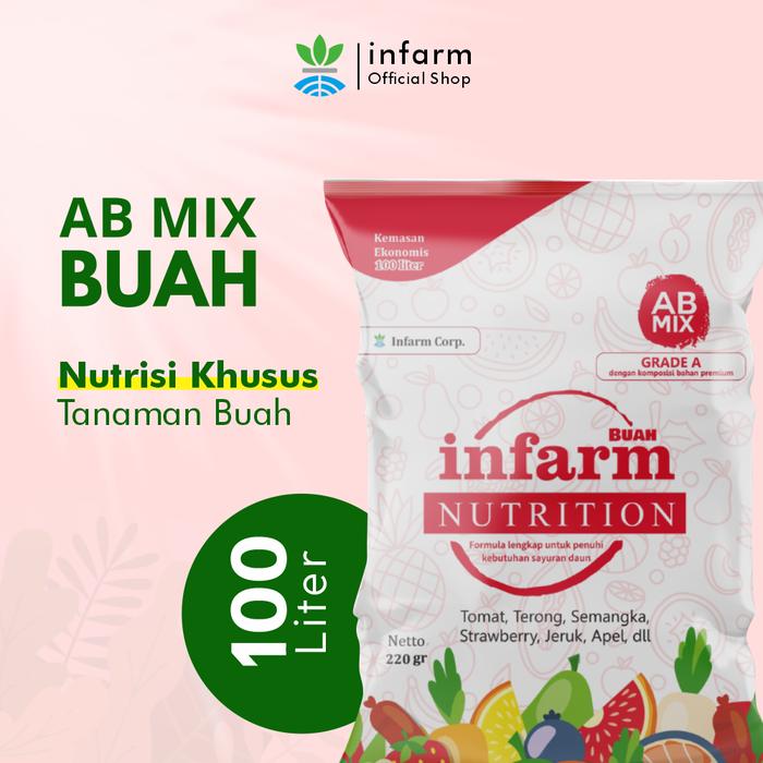 Gambar Nutrisi AB MIX Infarm Lengkap untuk Berbagai Macam Tanaman 100 L - Buah dari Infarm Jakarta undefined Tokopedia