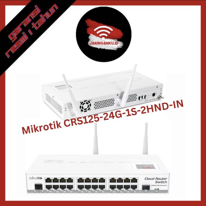 Jual Mikrotik CRS125-24G-1S-2HND-IN Cloud Router Switch Wireless 24port ...