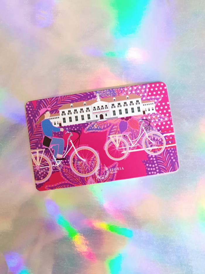 Gambar E-money card Mandiri / E-toll - Special Tioria Design Edition - Kota Tua Pink, Rp0 (Card Only) dari Tioria by Caramia undefined Tokopedia
