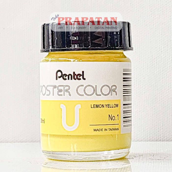 Gambar Pentel Poster Color 30ml | Cat Poster - Lemon Yellow dari Toko Prapatan_NEW undefined Tokopedia