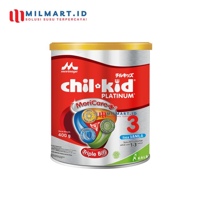Gambar MORINAGA CHILKID PLATINUM 400 G MADU/VANILA CHIL KID SUSU ANAK 1-3 THN - Vanila dari milmart.id undefined Tokopedia