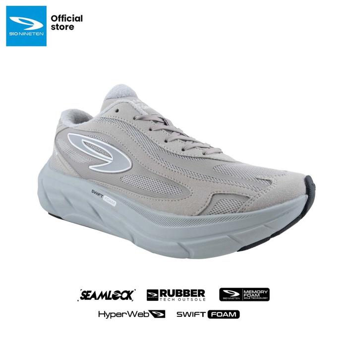 Gambar SEPATU LARI CASUAL LOKAL PRIA WANITA NINETEN FUUTO HERITAGE- ABU ABU - Abu-abu, 37 dari Nineten Kendal undefined Tokopedia