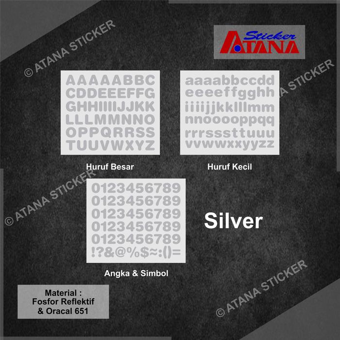 Jual Sticker Cutting Scotlite Angka + Simbol Untuk Menulis Sesuai ...