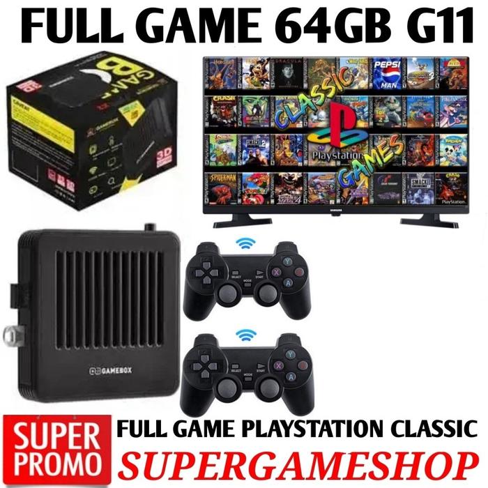 Gambar Gamebox G11 Playstation Classic Video Game Console Wireless Game Box - 64GB dari Super-Gameshop.id undefined Tokopedia