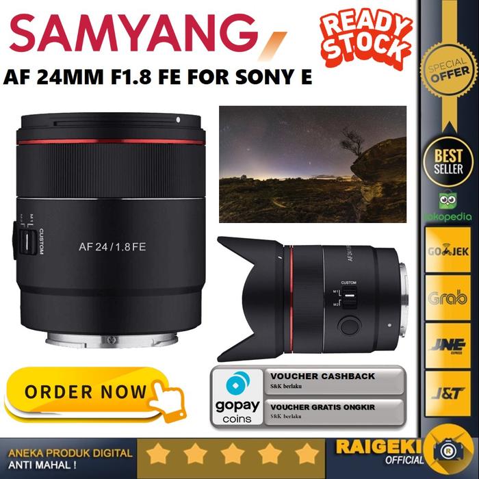Jual Samyang AF 24mm FE for Sony E Lens LENSA Kota